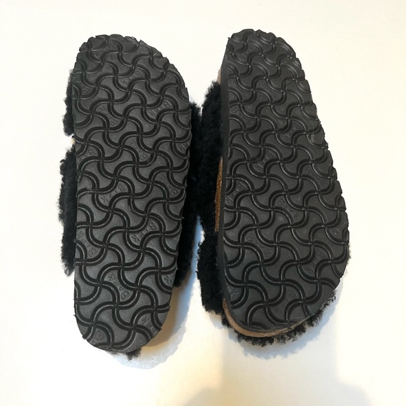 Birkenstock Black Plush Sandals - Picture 6 of 10